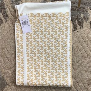 Michael KORS white and gold scarf